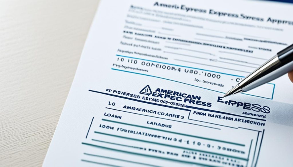 american express loan application